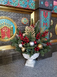 Украшение храма к Рождеству