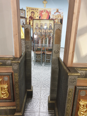 Установка иконостаса в нашем храме