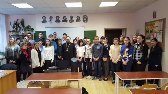 Встреча со школьниками п.Горки Ленинские
